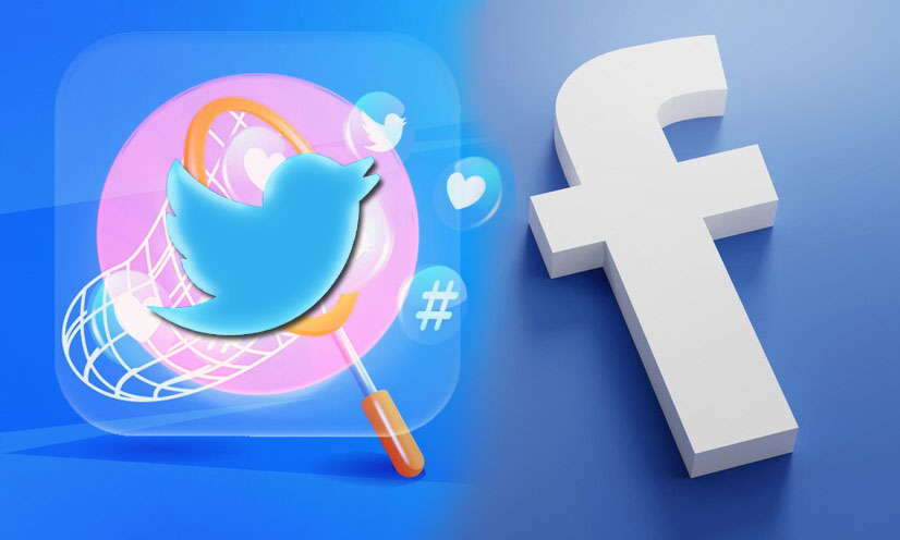 widget social media di blog - Facebook - Twitter
