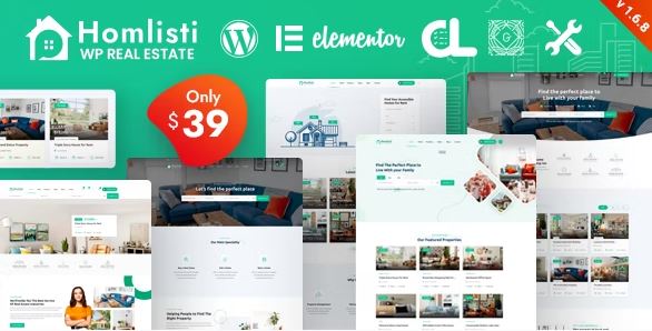 Real Estate WordPress Theme - Homlisti WP Theme