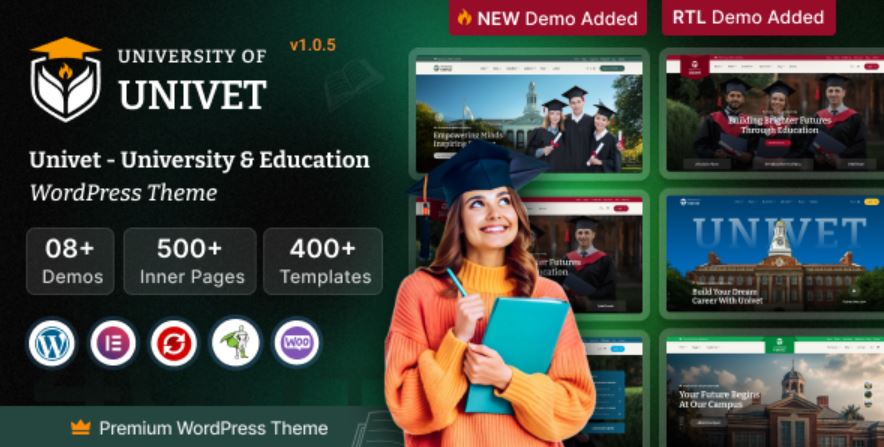 University Education WP Theme - Univet WP Theme