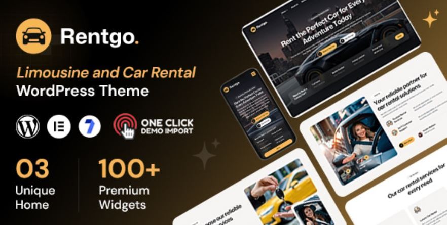 Limousine and Car Rental WordPress Theme - Rentgo WP Theme